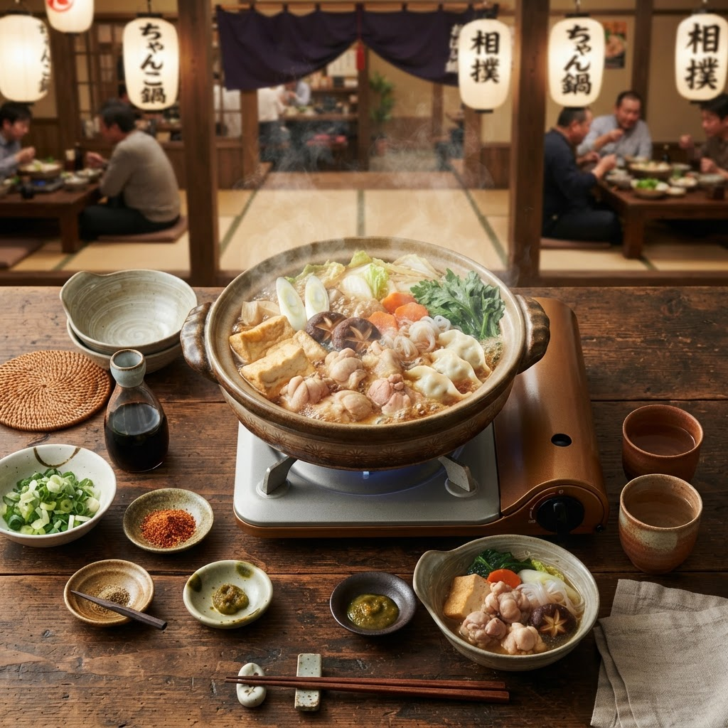 A hot pot of chanko nabe sumo stew